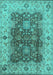 Oriental Turquoise Traditional Rug, urb2886turq
