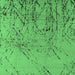 Square Machine Washable Solid Emerald Green Modern Area Rugs, wshurb2887emgrn