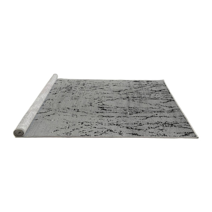 Sideview of Machine Washable Solid Gray Modern Rug, wshurb2887gry