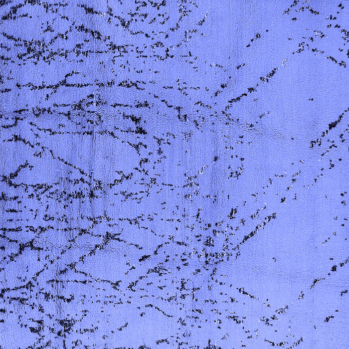 Square Solid Blue Modern Rug, urb2887blu