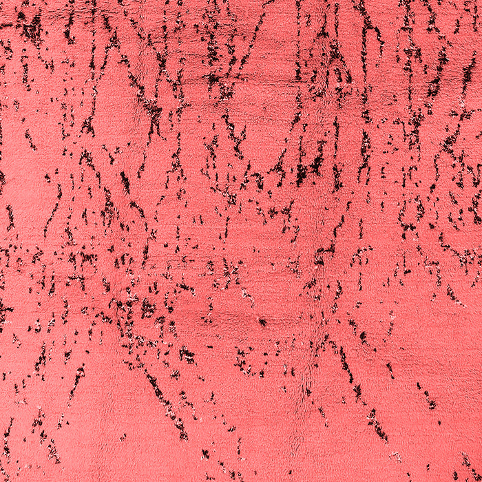 Machine Washable Solid Red Modern Rug, wshurb2887red