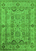 Oriental Green Traditional Rug, urb2888grn