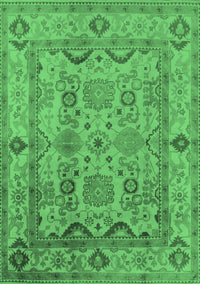 Oriental Emerald Green Traditional Rug, urb2888emgrn