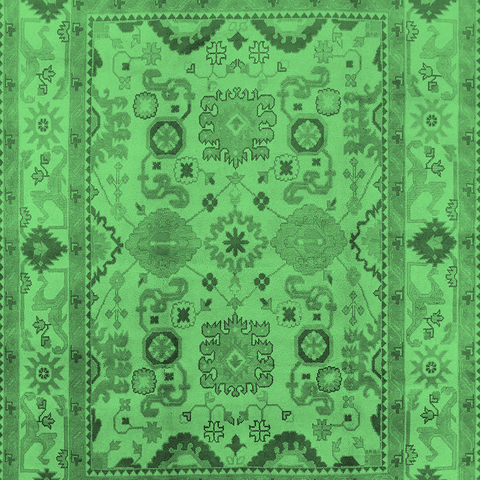 Oriental Emerald Green Traditional Rug, urb2888emgrn