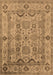 Machine Washable Oriental Brown Traditional Rug, wshurb2888brn