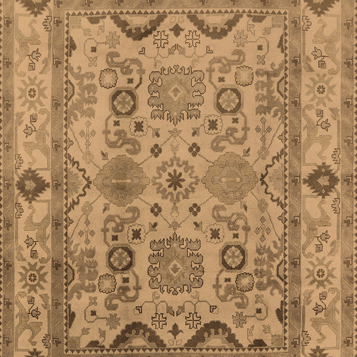 Machine Washable Oriental Brown Traditional Rug, wshurb2888brn