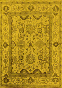 Oriental Yellow Traditional Rug, urb2888yw