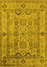 Oriental Yellow Traditional Rug, urb2888yw