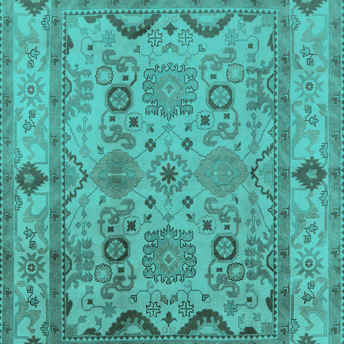 Oriental Turquoise Traditional Rug, urb2888turq