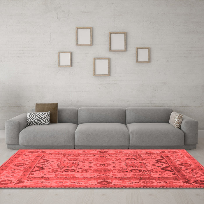 Traditional Red Washable Rugs