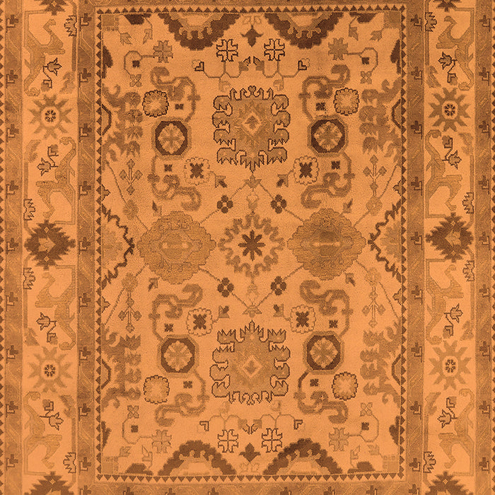Oriental Orange Traditional Rug, urb2888org