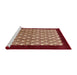 Sideview of Machine Washable Industrial Modern Brown Sand Brown Rug, wshurb2889