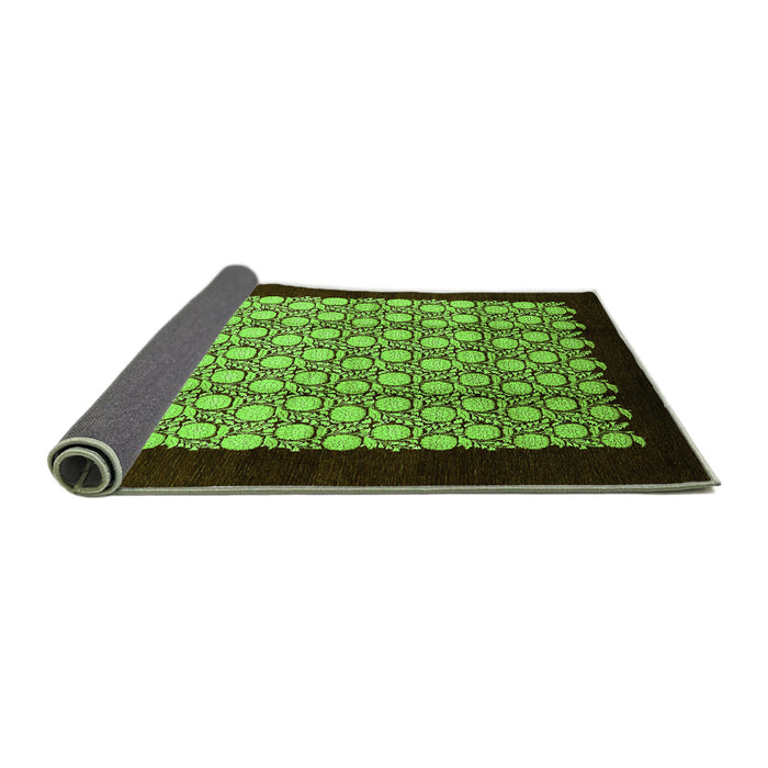 Sideview of Oriental Green Industrial Rug, urb2889grn