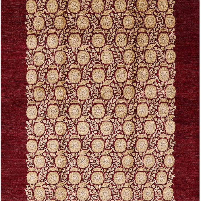 Mid-Century Modern Brown Sand Brown Oriental Rug, urb2889