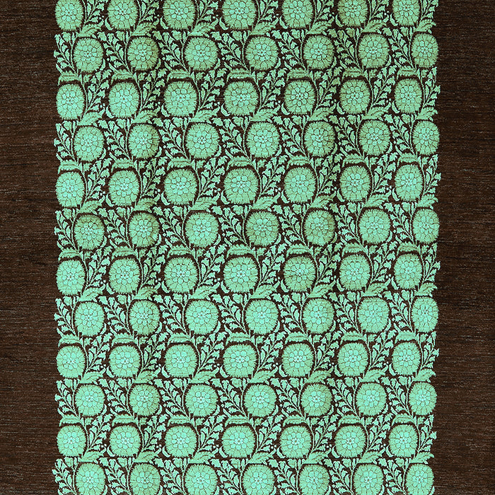 Oriental Turquoise Industrial Rug, urb2889turq