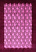 Machine Washable Oriental Pink Industrial Rug, wshurb2889pnk