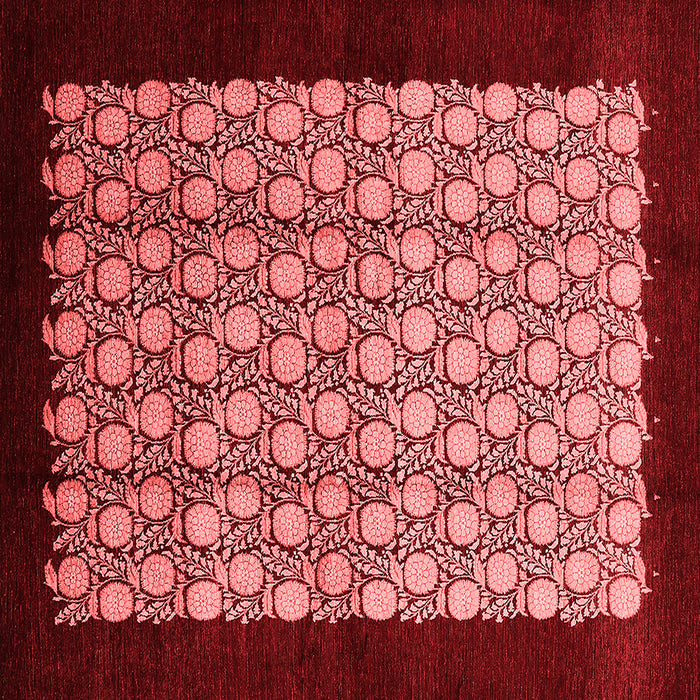 Machine Washable Oriental Red Industrial Rug, wshurb2889red