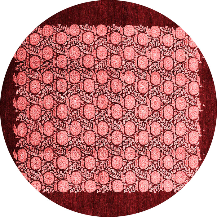 Machine Washable Oriental Red Industrial Rug, wshurb2889red