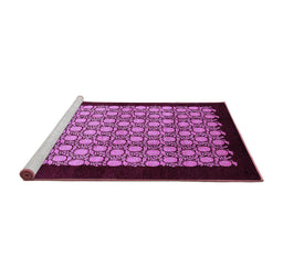 Sideview of Machine Washable Oriental Purple Industrial Area Rugs, wshurb2889pur
