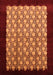 Machine Washable Oriental Orange Industrial Area Rugs, wshurb2889org