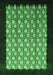 Machine Washable Oriental Emerald Green Industrial Area Rugs, wshurb2889emgrn