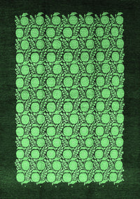 Oriental Emerald Green Industrial Rug, urb2889emgrn