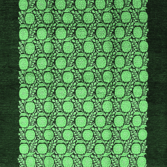 Oriental Emerald Green Industrial Rug, urb2889emgrn