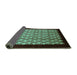 Sideview of Oriental Turquoise Industrial Rug, urb2889turq