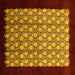 Square Oriental Yellow Industrial Rug, urb2889yw