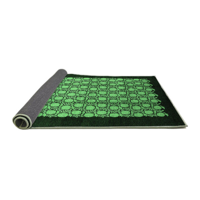 Sideview of Oriental Emerald Green Industrial Rug, urb2889emgrn