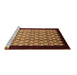 Sideview of Machine Washable Oriental Brown Industrial Rug, wshurb2889brn