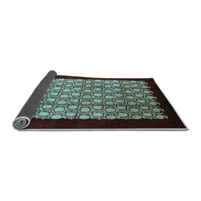 Sideview of Oriental Light Blue Industrial Rug, urb2889lblu