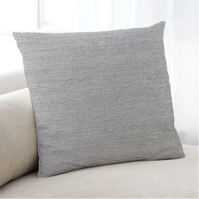 Lifestyle Image of Mid-Century Modern Urban Square Dark White Beige Throw Pillow, 18 inch by 18 inch, pwurb288