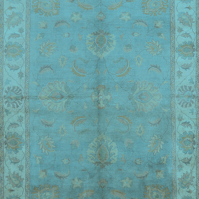 Oriental Light Blue Traditional Rug, urb2890lblu