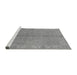 Sideview of Machine Washable Oriental Gray Traditional Rug, wshurb2890gry