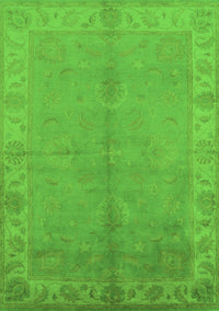 Oriental Green Traditional Rug, urb2890grn