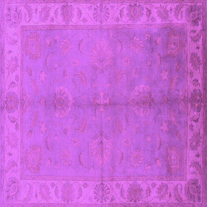 Square Oriental Purple Traditional Rug, urb2890pur