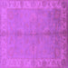 Square Oriental Purple Traditional Rug, urb2890pur