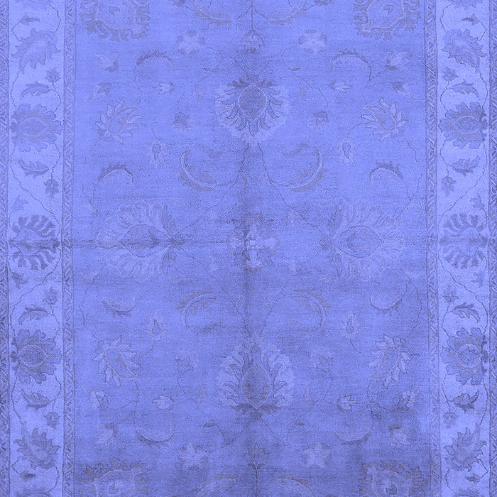 Machine Washable Oriental Blue Traditional Rug, wshurb2890blu