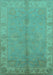 Oriental Turquoise Traditional Rug, urb2890turq