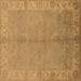 Square Oriental Brown Traditional Rug, urb2890brn