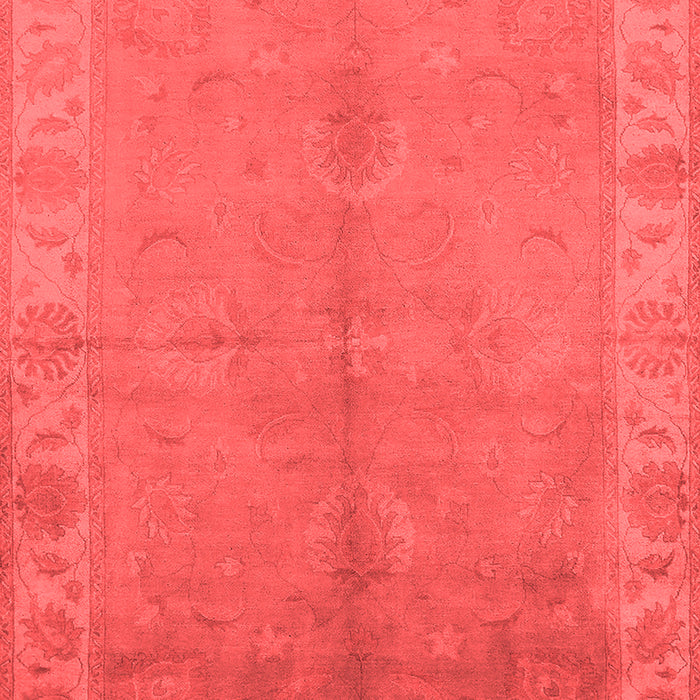 Machine Washable Oriental Red Traditional Rug, wshurb2890red