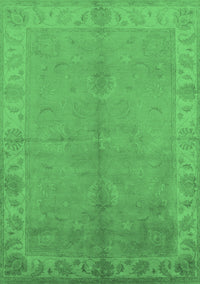 Oriental Emerald Green Traditional Rug, urb2890emgrn