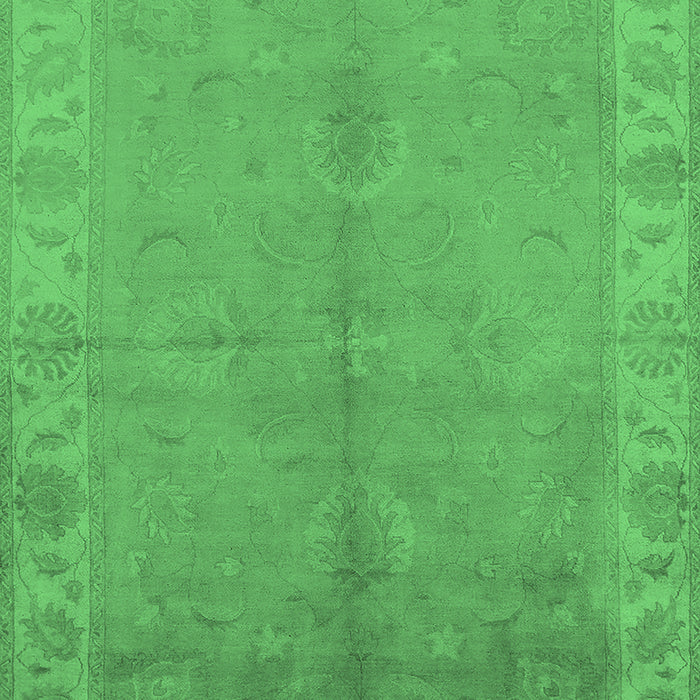 Oriental Emerald Green Traditional Rug, urb2890emgrn