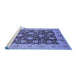 Sideview of Machine Washable Oriental Blue Traditional Rug, wshurb2891blu