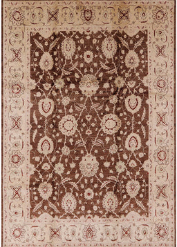 Machine Washable Industrial Modern Brown Rug, wshurb2891
