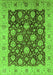 Oriental Green Traditional Rug, urb2891grn