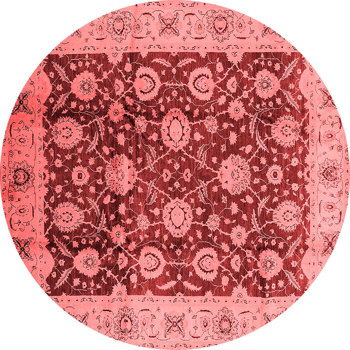 Machine Washable Oriental Red Traditional Rug, wshurb2891red