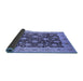 Sideview of Oriental Blue Traditional Rug, urb2891blu