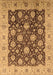 Machine Washable Oriental Brown Traditional Rug, wshurb2891brn